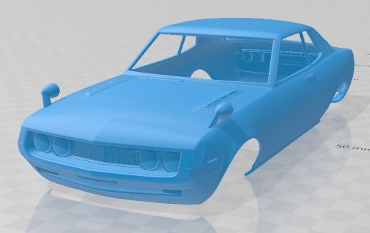 toyota celica 1600 gt coupe 1973 printable body car 3D 프린트 모델 .c4d .max .obj .3ds .fbx .stl .blend 