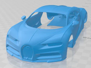 बुगाटी चिरोन स्पोर्ट 2019 प्रिंट करने योग्य बॉडी कार 3D प्रिंट मॉडल