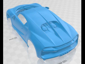 bugatti chiron sport 2019 printable body car 3D Print Model