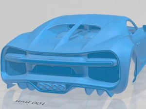bugatti chiron sport 2019 printable body car 3D Print Model