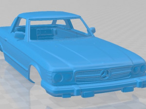 mercedes benz sl class r107 us 1974 printable body car 3D-printmodel