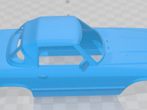 mercedes benz sl class r107 us 1974 printable body car 3D-printmodel