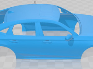 honda civic sedan touring us spec 2022 printable body car 3D Принт Модель