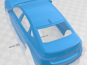 honda civic sedan touring us spec 2022 printable body car 3D Принт Модель