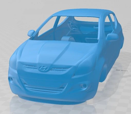 hyundai i20 2010 printable body car 3D Print Model .c4d .max .obj .3ds .fbx .stl .blend 
