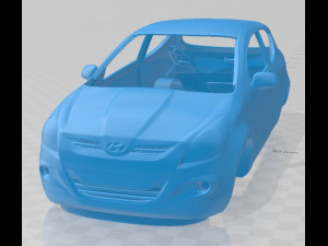 hyundai i20 2010 printable body car 3D Print Model