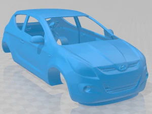 hyundai i20 2010 printable body car 3D Print Model