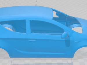 hyundai i20 2010 printable body car 3Dプリントモデル
