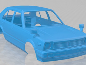 honda civic 5 door 1979 printable body car 3D 打印模型