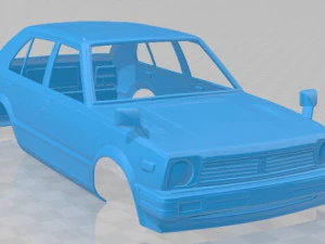 honda civic 5 door 1979 printable body car 3D Print Model