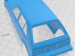 honda civic 5 door 1979 printable body car 3D 打印模型