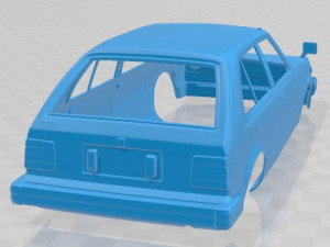 honda civic 5 door 1979 printable body car 3D 打印模型