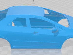 honda civic type r 2007 printable body car 3D-printmodel