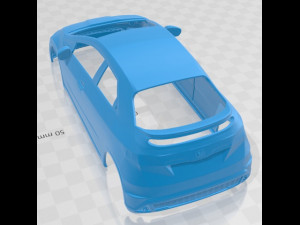 honda civic type r 2007 printable body car 3D-printmodel