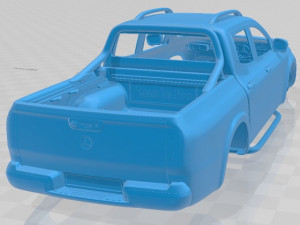 mercedes benz x class power 2018 printable body car 3D Baskı Modeli