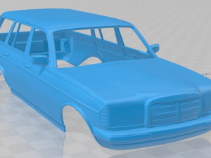 mercedes benz w123 1975 printable body car Modelo de Impressão 3D