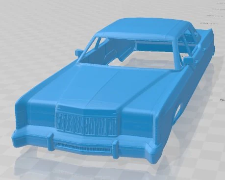 lincoln continental sedan 1975 printable body car 3D Print Model .c4d .max .obj .3ds .fbx .stl .blend 