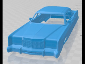 lincoln continental sedan 1975 printable body car 3D Print Model