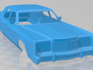 lincoln continental sedan 1975 printable body car 3D प्रिंट मॉडल