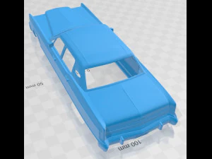 lincoln continental sedan 1975 printable body car 3D Print Model