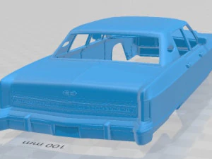 lincoln continental sedan 1975 printable body car 3D Print Model