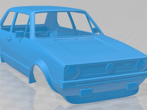 volkswagen golf gti 1975 primntable body car 3D Принт Модель