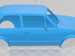 volkswagen golf gti 1975 primntable body car 3D Принт Модель