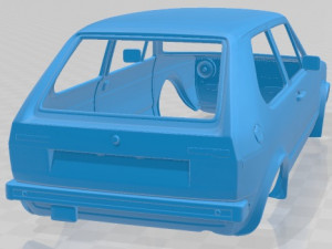 volkswagen golf gti 1975 primntable body car 3D Принт Модель