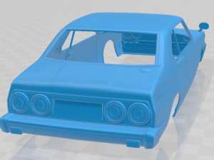 nissan skyline c210 gt coupe 1977 printable body car 3D Print Model