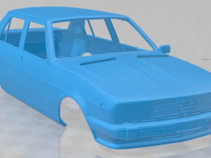 alfa romeo giulietta 1977 printable body car 3D Baskı Modeli