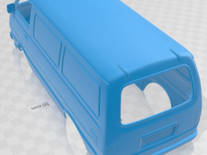 toyota hiace panelvan 1977 printable body van Modèles 3D en vedette