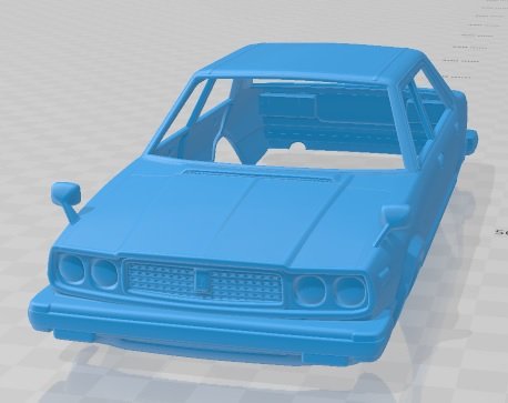 honda accord sedan 1977 printable body car Model do druku 3D .c4d .max .obj .3ds .fbx .stl .blend 
