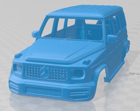 mercedes benz g63 amg 2019 printable body car Model do druku 3D .c4d .max .obj .3ds .fbx .stl .blend 