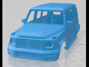 mercedes benz g63 amg 2019 printable body car 3Dプリントモデル