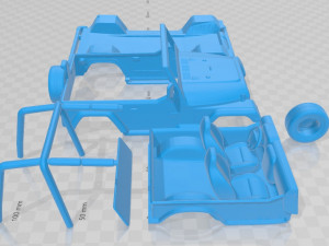 jeep wrangler tj 1997 printable car 3D Print Model