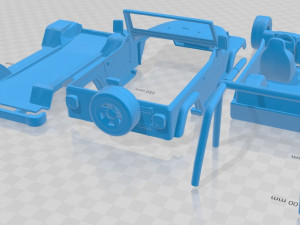 jeep wrangler tj 1997 printable car 3D Print Model