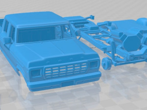 f 250 series 1978 printable car 3D प्रिंट मॉडल