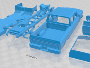 f 250 series 1978 printable car 3D प्रिंट मॉडल