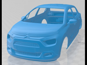 citroen c3 2020 printable body car 3D Baskı Modeli