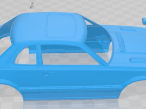 honda prelude 1978 printable body car 3D प्रिंट मॉडल