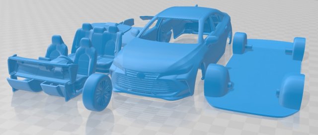 toyota avalon 2019 printable car Modèles 3D en vedette .c4d .max .obj .3ds .fbx .stl .blend 