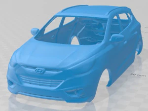 हुंडई ix35 2011 प्रिंट करने योग्य बॉडी कार 3D प्रिंट मॉडल