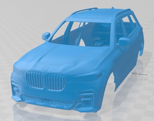 x7 2019 printable body car 3D Принт Модель .c4d .max .obj .3ds .fbx .stl .blend 