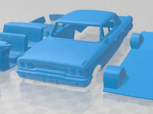 galaxie 500 1963 printable car 3D Print Model