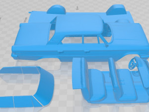 galaxie 500 1963 printable car Model Cetak 3D