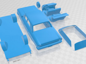 galaxie 500 1963 printable car Model Cetak 3D