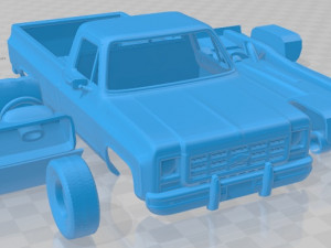 chevrolet scottsdale single cab 1979 printable car Modelo de Impressão 3D