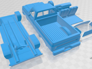 chevrolet scottsdale single cab 1979 printable car Modelo de Impressão 3D