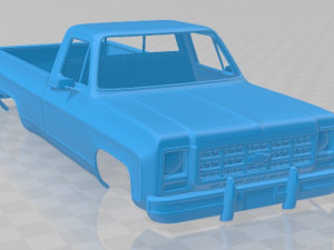 chevrolet scottsdale single cab 1979 printable body car Model do druku 3D