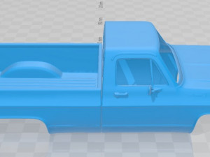 chevrolet scottsdale single cab 1979 printable body car Model do druku 3D